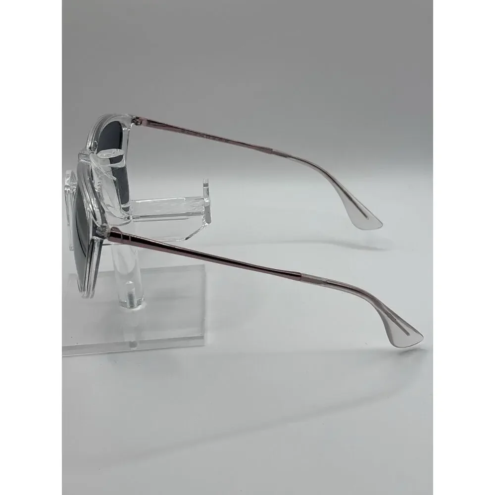 Blenders Eyewear Aspen Rose Polarized Sunglasses Clear Frame Pink Arms